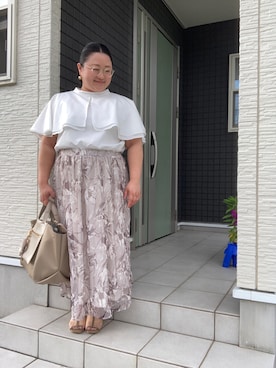 ☁︎•ꇵ͒•`s☺︎+sa*॰¨̮さん(レディース・155cm)の夏コーディネート