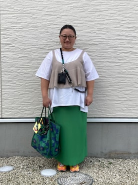 「アイテム（ヘアアクセサリー）」を使った、☁︎•ꇵ͒•`s☺︎+sa*॰¨̮さん（レディース・155cm）の秋コーディネート