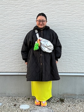 「Java（ジャバ）のアイテム」を使った、☁︎•ꇵ͒•`s☺︎+sa*॰¨̮さん（レディース・155cm）の冬コーディネート