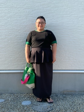 「アイテム（ヘアアクセサリー）」を使った、☁︎•ꇵ͒•`s☺︎+sa*॰¨̮さん（レディース・155cm）の夏コーディネート