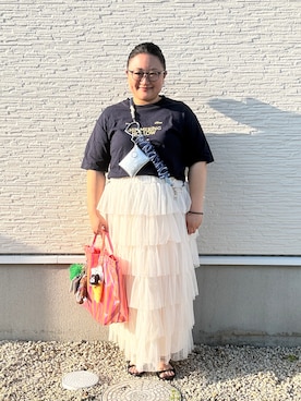 ☁︎•ꇵ͒•`s☺︎+sa*॰¨̮さん(レディース・155cm)の春コーディネート