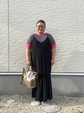 「アイテム（財布/小物）」を使った、☁︎•ꇵ͒•`s☺︎+sa*॰¨̮さん（レディース・155cm）の夏コーディネート