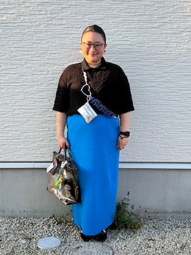 「アイテム（ポーチ）」を使った、☁︎•ꇵ͒•`s☺︎+sa*॰¨̮さん（レディース・155cm）の春コーディネート