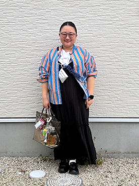 「アイテム（ポーチ）」を使った、☁︎•ꇵ͒•`s☺︎+sa*॰¨̮さん（レディース・155cm）の春コーディネート