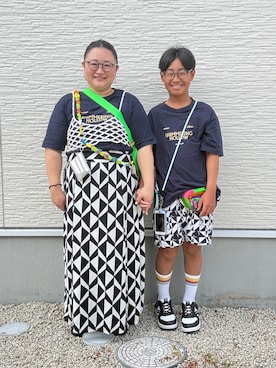 ☁︎•ꇵ͒•`s☺︎+sa*॰¨̮さん（レディース・155cm）の夏コーディネート