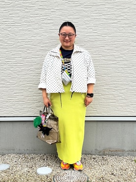 「LAKOLE（ラコレ）のアイテム」を使った、☁︎•ꇵ͒•`s☺︎+sa*॰¨̮さん（レディース・155cm）の春コーディネート