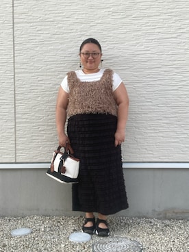 「アイテム（ヘアアクセサリー）」を使った、☁︎•ꇵ͒•`s☺︎+sa*॰¨̮さん（レディース・155cm）の秋コーディネート