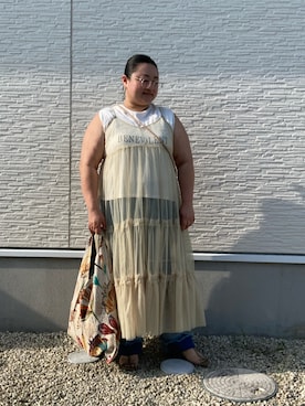 ☁︎•ꇵ͒•`s☺︎+sa*॰¨̮さん(レディース・155cm)の夏コーディネート