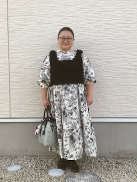 「アイテム（シャツワンピース）」を使った、☁︎•ꇵ͒•`s☺︎+sa*॰¨̮さん（レディース・155cm）の秋コーディネート