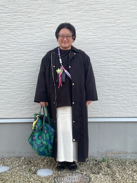 「アイテム（ワンピース）」を使った、☁︎•ꇵ͒•`s☺︎+sa*॰¨̮さん（レディース・155cm）の秋コーディネート