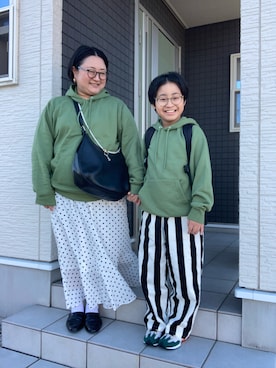 ☁︎•ꇵ͒•`s☺︎+sa*॰¨̮さんの（GU | ジーユー）を使ったコーディネート