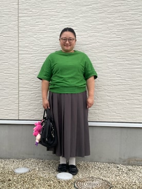 「アイテム（ピアス（両耳用））」を使った、☁︎•ꇵ͒•`s☺︎+sa*॰¨̮さん（レディース・155cm）の秋コーディネート