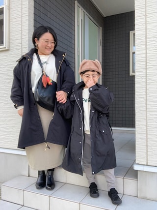 ☁︎•ꇵ͒•`s☺︎+sa*॰¨̮｜MEDE19Fのモッズコートを使った