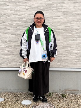 ☁︎•ꇵ͒•`s☺︎+sa*॰¨̮さん（レディース・155cm）の冬コーディネート