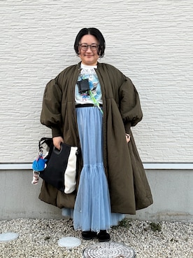 「Libra Cue（リブラ キュー）のアイテム」を使った、☁︎•ꇵ͒•`s☺︎+sa*॰¨̮さん（レディース・155cm）の冬コーディネート