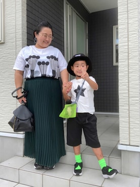 「アイテム（ピアス（両耳用））」を使った、☁︎•ꇵ͒•`s☺︎+sa*॰¨̮さん（レディース・155cm・30代）の夏コーディネート