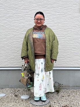 ☁︎•ꇵ͒•`s☺︎+sa*॰¨̮さん（レディース・155cm）の春コーディネート