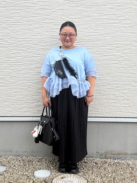 ☁︎•ꇵ͒•`s☺︎+sa*॰¨̮さん（レディース・155cm）の秋コーディネート