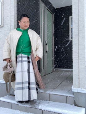 「ibeul_（イベール）のアイテム」を使った、☁︎•ꇵ͒•`s☺︎+sa*॰¨̮さん（レディース・155cm）の冬コーディネート