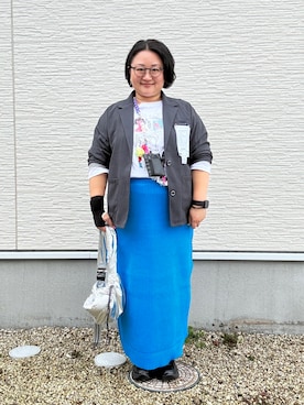 「Java（ジャバ）のアイテム（ショルダーバッグ）」を使った、☁︎•ꇵ͒•`s☺︎+sa*॰¨̮さん（レディース・155cm）の冬コーディネート