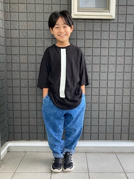 ☁︎•ꇵ͒•`s☺︎+sa*॰¨̮さん(キッズ・122cm)の秋コーディネート