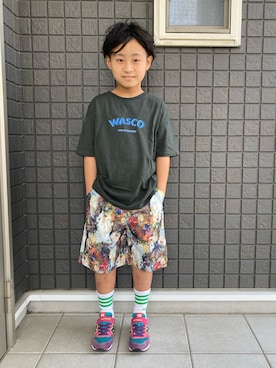 「アイテム（レッグウェア）」を使った、☁︎•ꇵ͒•`s☺︎+sa*॰¨̮さん（キッズ・128cm）の春コーディネート