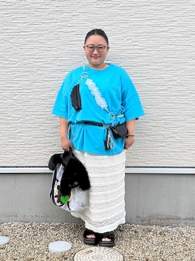 「しまむら（シマムラ）のアイテム」を使った、☁︎•ꇵ͒•`s☺︎+sa*॰¨̮さん（レディース・155cm）の秋コーディネート