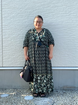 「アイテム（ピアス（両耳用））」を使った、☁︎•ꇵ͒•`s☺︎+sa*॰¨̮さん（レディース・155cm）の秋コーディネート