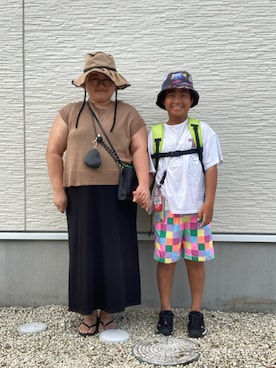 「アイテム（水着）」を使った、☁︎•ꇵ͒•`s☺︎+sa*॰¨̮さん（レディース・155cm）の夏コーディネート