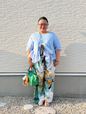 「アイテム（チャーム）」を使った、☁︎•ꇵ͒•`s☺︎+sa*॰¨̮さん（レディース・155cm）の夏コーディネート
