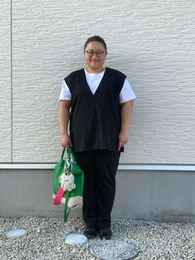 「アイテム（ピアス（両耳用））」を使った、☁︎•ꇵ͒•`s☺︎+sa*॰¨̮さん（レディース・155cm）の秋コーディネート