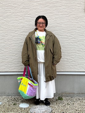 「select MOCA（セレクトモカ）のアイテム」を使った、☁︎•ꇵ͒•`s☺︎+sa*॰¨̮さん（レディース・155cm）の冬コーディネート