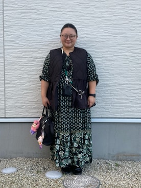 「アイテム（シュシュ）」を使った、☁︎•ꇵ͒•`s☺︎+sa*॰¨̮さん（レディース・155cm）の秋コーディネート