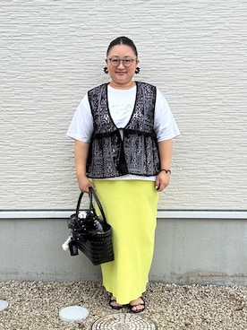 「LAKOLE（ラコレ）のアイテム」を使った、☁︎•ꇵ͒•`s☺︎+sa*॰¨̮さん（レディース・155cm）の夏コーディネート
