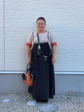 「アイテム（ピアス（両耳用））」を使った、☁︎•ꇵ͒•`s☺︎+sa*॰¨̮さん（レディース・155cm）の秋コーディネート