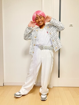 「アイテム（財布/小物）」を使った、☁︎•ꇵ͒•`s☺︎+sa*॰¨̮さん（キッズ・143cm）の秋コーディネート