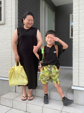 「アイテム（ピアス（両耳用））」を使った、☁︎•ꇵ͒•`s☺︎+sa*॰¨̮さん（レディース・155cm・30代）の夏コーディネート