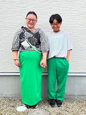 「PAIRMANON STREET（ペアマノンストリート）のアイテム」を使った、☁︎•ꇵ͒•`s☺︎+sa*॰¨̮さん（レディース・155cm）の春コーディネート