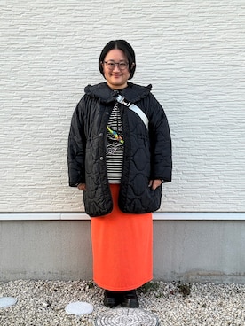 「Java（ジャバ）のアイテム」を使った、☁︎•ꇵ͒•`s☺︎+sa*॰¨̮さん（レディース・155cm）の冬コーディネート