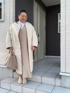 「ibeul_（イベール）のアイテム」を使った、☁︎•ꇵ͒•`s☺︎+sa*॰¨̮さん（レディース・155cm）の冬コーディネート