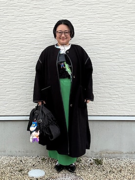 ☁︎•ꇵ͒•`s☺︎+sa*॰¨̮さん(レディース・155cm)の冬コーディネート