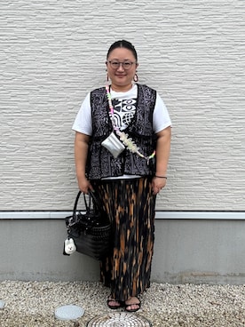 ☁︎•ꇵ͒•`s☺︎+sa*॰¨̮さん(レディース・155cm)の夏コーディネート