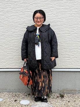 「coca（coca）（コカ）のアイテム」を使った、☁︎•ꇵ͒•`s☺︎+sa*॰¨̮さん（レディース・155cm）の冬コーディネート