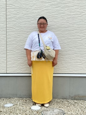 「アイテム（シュシュ）」を使った、☁︎•ꇵ͒•`s☺︎+sa*॰¨̮さん（レディース・155cm）の秋コーディネート