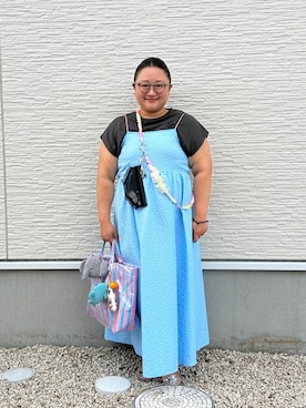 「アイテム（シュシュ）」を使った、☁︎•ꇵ͒•`s☺︎+sa*॰¨̮さん（レディース・155cm）の秋コーディネート