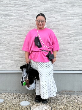 「wee9s（ウィークス）のアイテム」を使った、☁︎•ꇵ͒•`s☺︎+sa*॰¨̮さん（レディース・155cm）の秋コーディネート