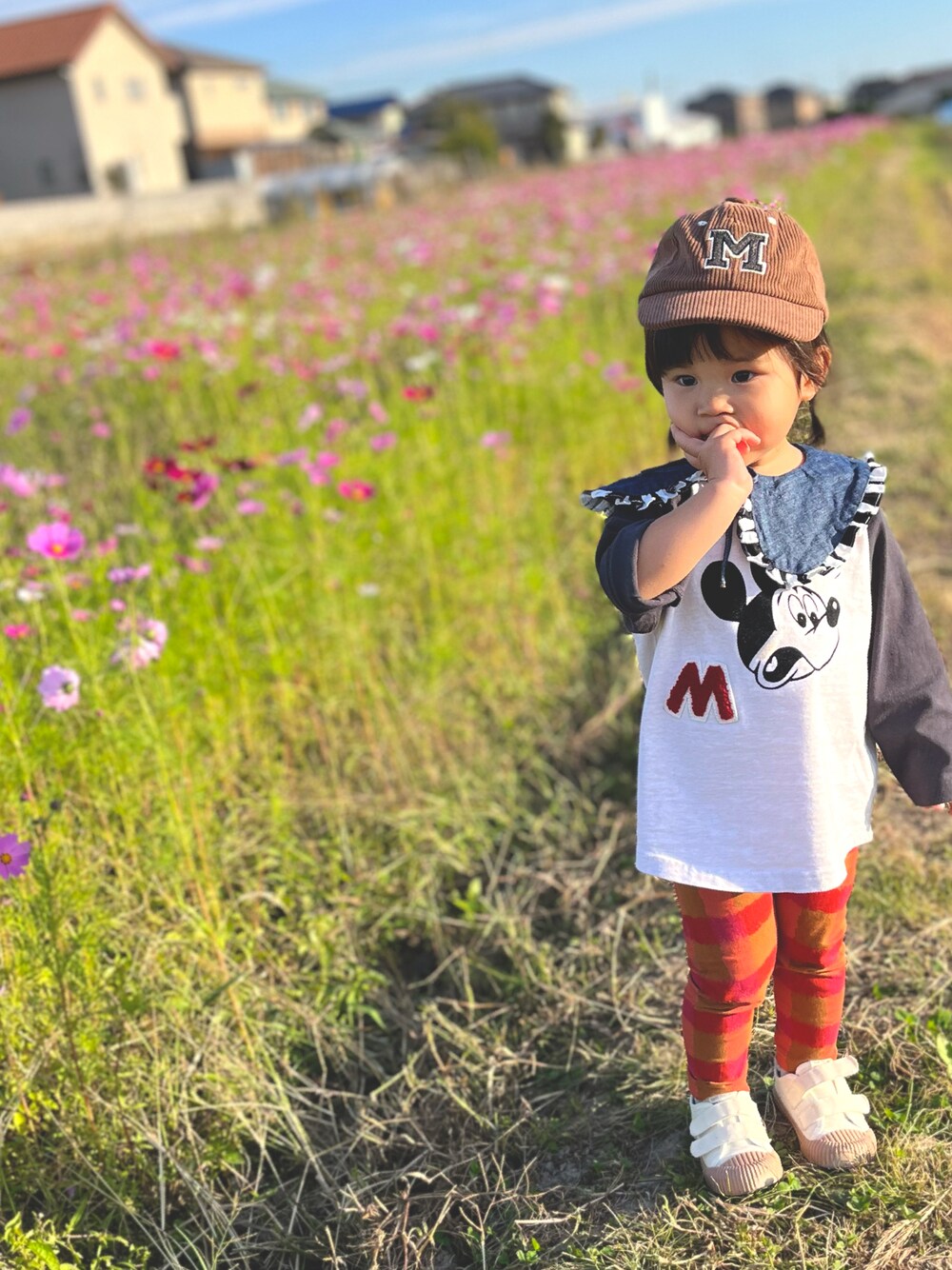 LGB スカルミッキー ロンＴ 朱色 LGB スカルミッキー ロンT 朱色