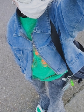 「Avail（アベイル）のアイテム（パンツ）」を使った、低身長〜どっカニ🦀〜bun44maroさん（レディース・150cm）の秋コーディネート