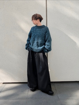 「アイテム（ピアス（片耳用））」を使った、あずきたぬきさん（メンズ・173cm）の秋コーディネート