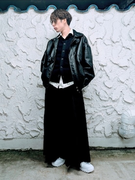 「アイテム（ピアス（片耳用））」を使った、あずきたぬきさん（メンズ・173cm）の秋コーディネート